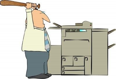 frustration with copier